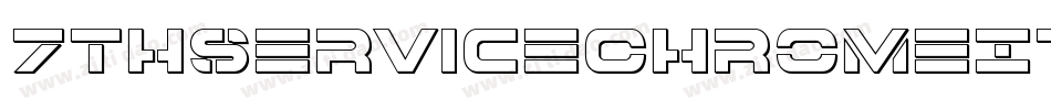 7ThServiceChromeItalic-34l8字体转换