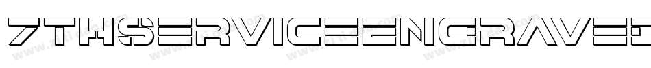 7ThServiceEngravedItalic-AVRA字体转换