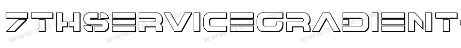 7ThServiceGradient-qr25字体转换