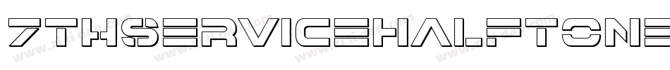 7ThServiceHalftoneItalic-GR3g字体转换