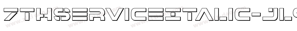 7ThServiceItalic-jl90字体转换