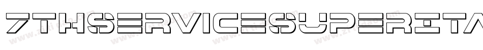 7ThServiceSuperItalic-9OMn字体转换