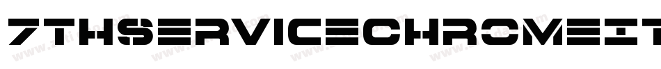 7ThServiceChromeItalic-34l8字体转换