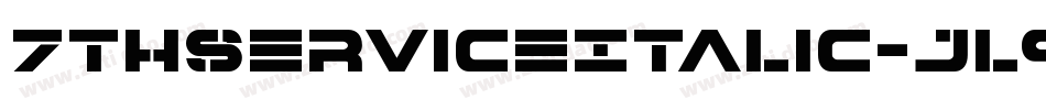 7ThServiceItalic-jl90字体转换