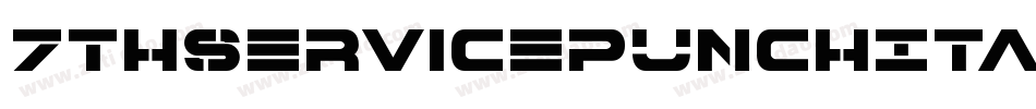 7ThServicePunchItalic-6WRA字体转换