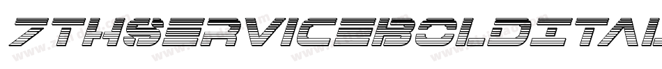 7ThServiceBoldItalic-OvGp字体转换