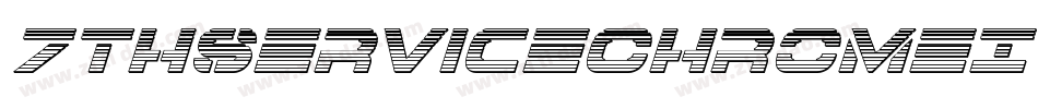 7ThServiceChromeItalic-34l8字体转换