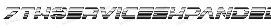 7ThServiceExpandedItalic-Rm96字体转换