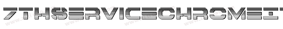7ThServiceChromeItalic-34l8字体转换