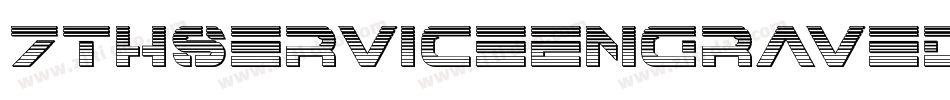 7ThServiceEngravedItalic-AVRA字体转换