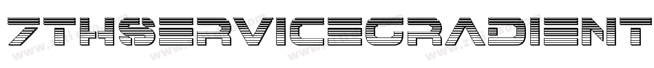 7ThServiceGradient-qr25字体转换