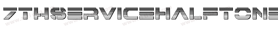 7ThServiceHalftoneItalic-GR3g字体转换