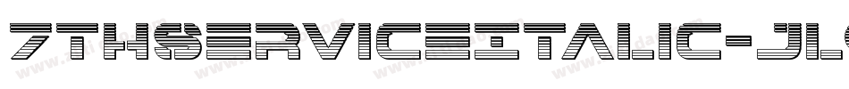 7ThServiceItalic-jl90字体转换