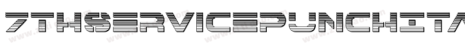 7ThServicePunchItalic-6WRA字体转换