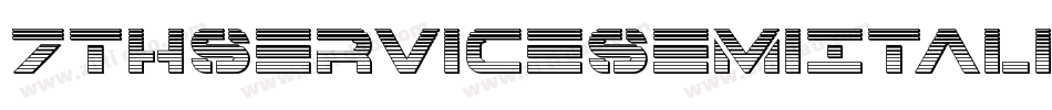 7ThServiceSemiItalic-ydYe字体转换