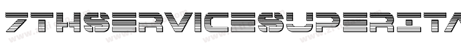 7ThServiceSuperItalic-9OMn字体转换