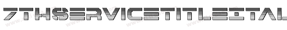7ThServiceTitleItalic-nBA0字体转换