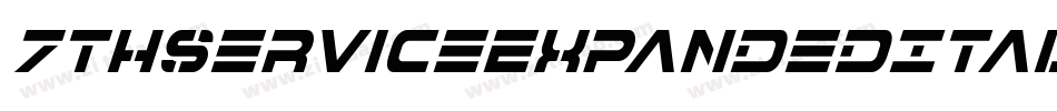 7ThServiceExpandedItalic-Rm96字体转换