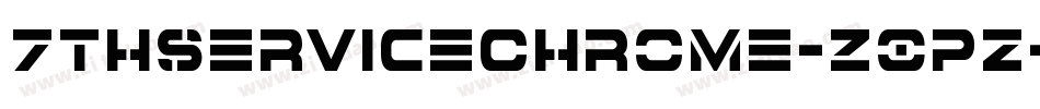 7ThServiceChrome-Z0pz字体转换