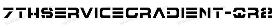 7ThServiceGradient-qr25字体转换