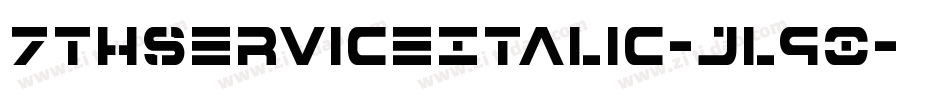 7ThServiceItalic-jl90字体转换