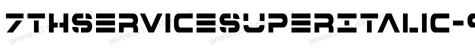 7ThServiceSuperItalic-9OMn字体转换