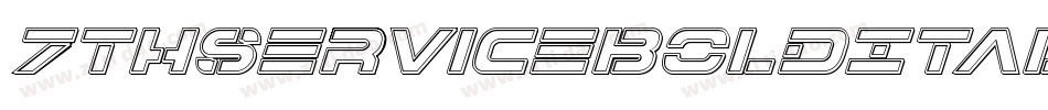 7ThServiceBoldItalic-OvGp字体转换
