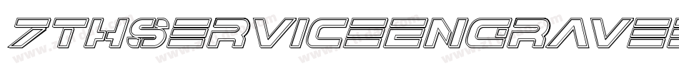 7ThServiceEngravedItalic-AVRA字体转换