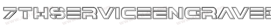 7ThServiceEngravedItalic-AVRA字体转换
