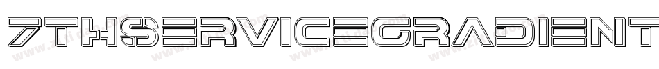 7ThServiceGradient-qr25字体转换