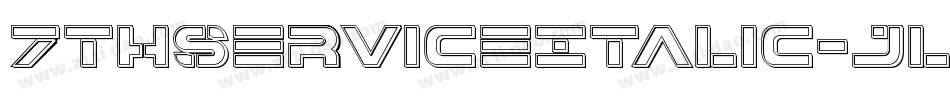 7ThServiceItalic-jl90字体转换