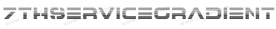 7ThServiceGradientItalic-VX4B字体转换