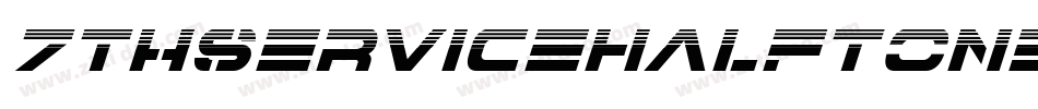 7ThServiceHalftoneItalic-GR3g字体转换