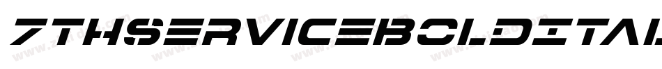 7ThServiceBoldItalic-OvGp字体转换
