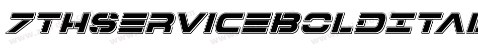7ThServiceBoldItalic-OvGp字体转换