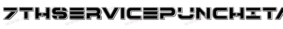 7ThServicePunchItalic-6WRA字体转换
