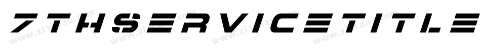 7ThServiceTitleItalic-nBA0字体转换