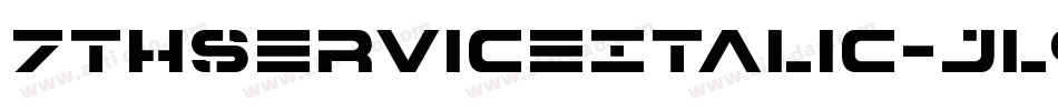 7ThServiceItalic-jl90字体转换