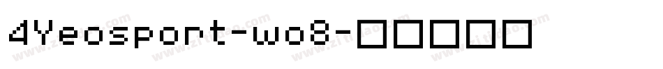 4Yeosport-wo8字体转换