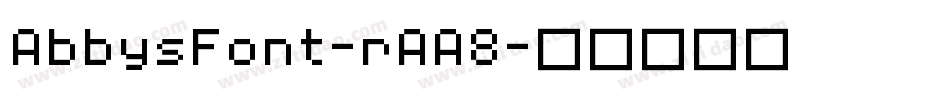 AbbysFont-rAA8字体转换