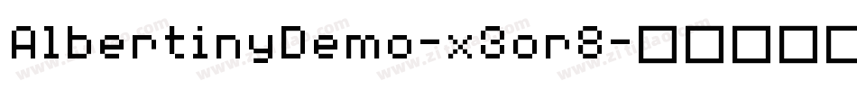AlbertinyDemo-x3or8字体转换