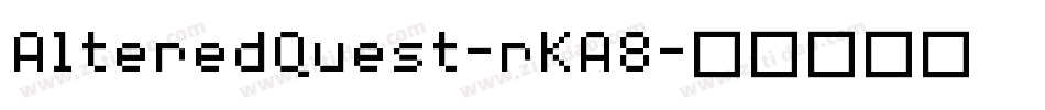 AlteredQuest-rKA8字体转换