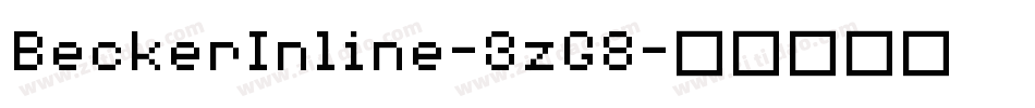 BeckerInline-3zG8字体转换