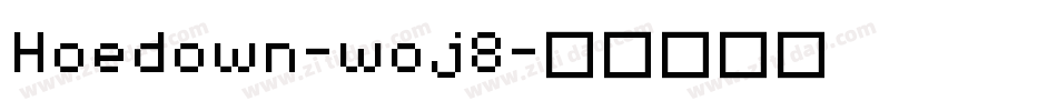 Hoedown-woj8字体转换