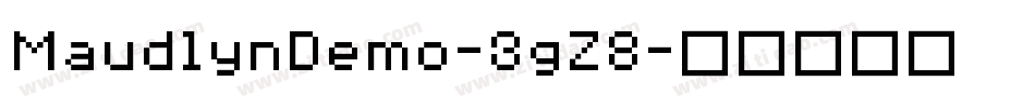 MaudlynDemo-3gZ8字体转换
