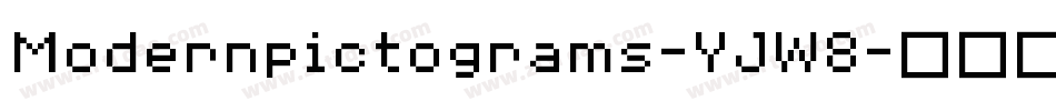 Modernpictograms-YJW8字体转换