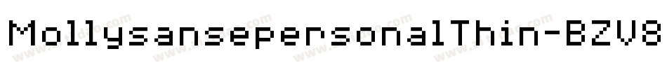 MollysansepersonalThin-BZV8字体转换