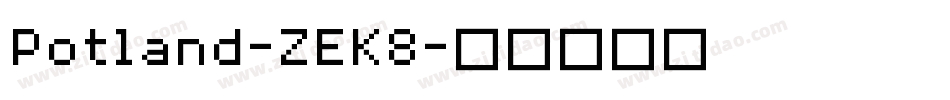 Potland-ZEK8字体转换