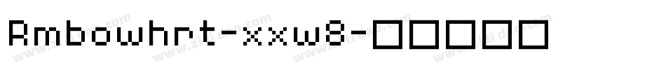 Rmbowhrt-xxw8字体转换