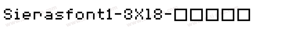 Sierasfont1-3Xl8字体转换